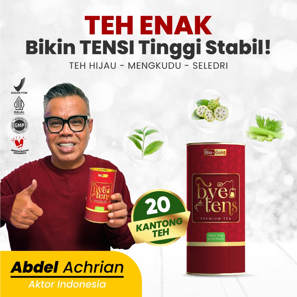 

Bye Tens - Teh Celup Premium Tea Menurunkan Tekanan Darah Tinggi Hipertensi BPOM