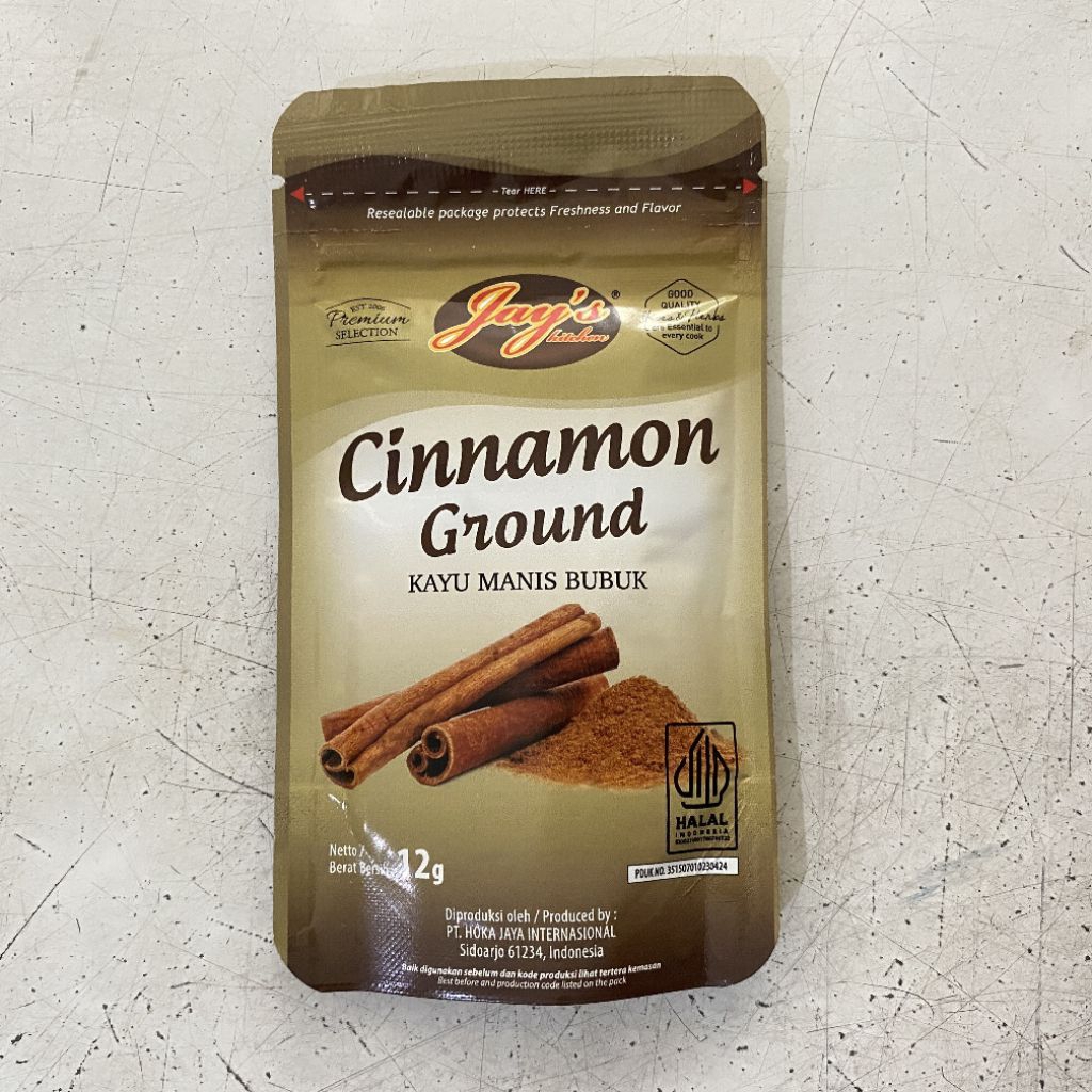 

Jay's cinnamon ground sachet 12 gram | kayu manis bubuk