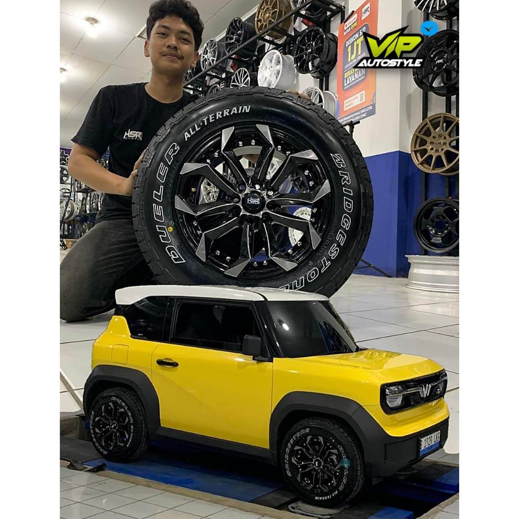 HSR R15 LABANG Untuk Brio Vinvast VF3 Jazz Agya Ayla Sigra Avanza Ring 15 HSR Labang Lubang 4