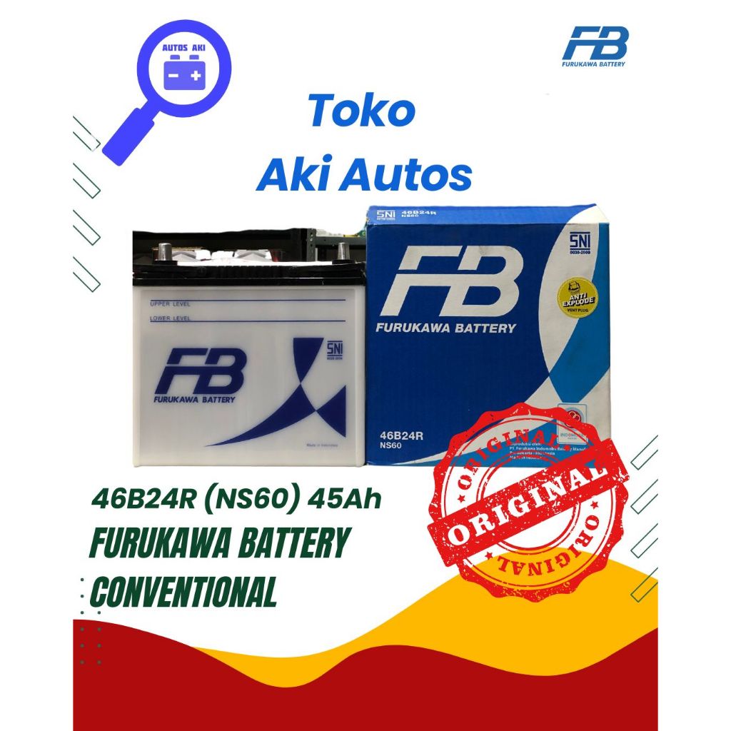 Aki Furukawa Battery Conventional 46B24R (NS60) 12V / 45Ah