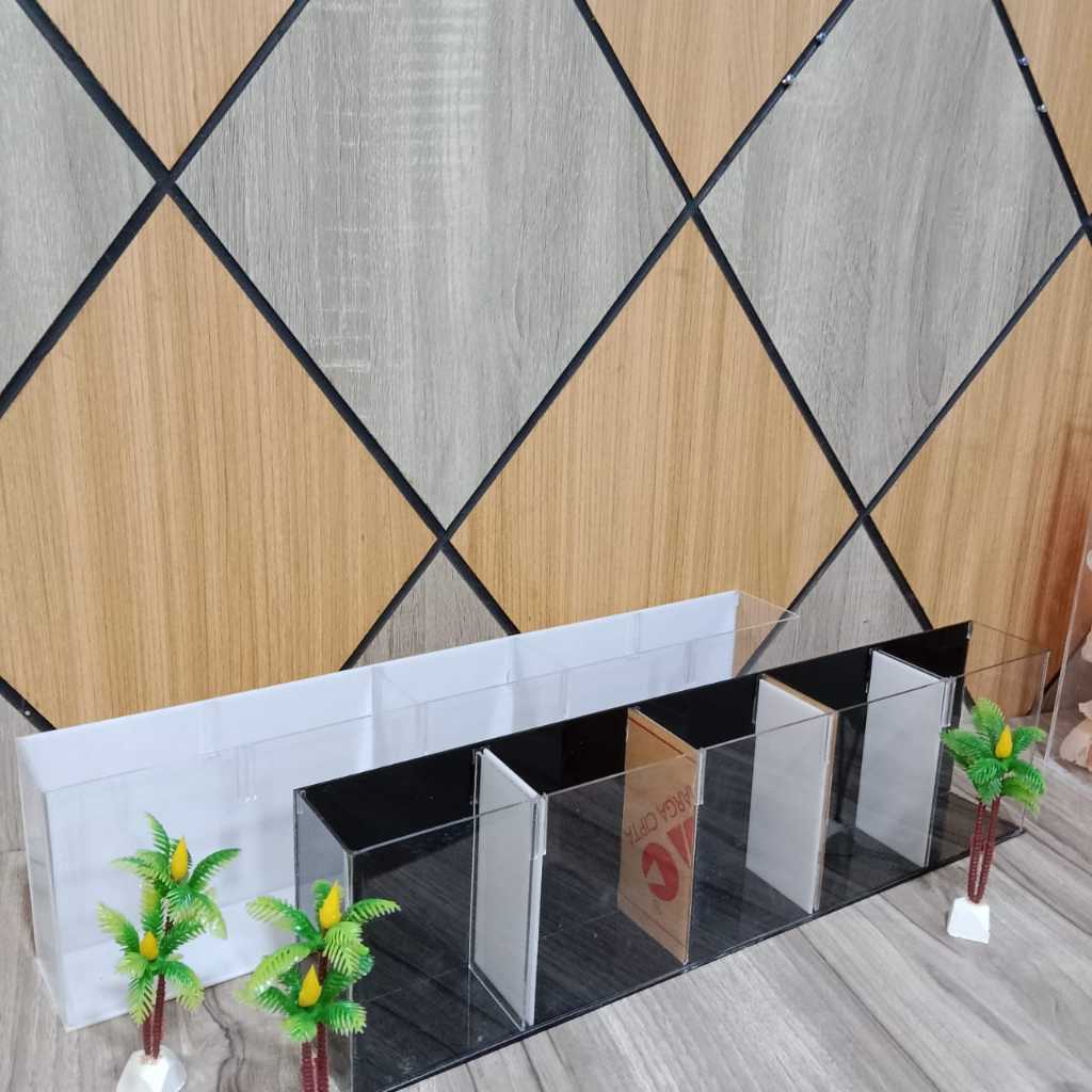 Akuarium Cupang Sekat 5 Kamar Soliter Cupang Guppy Bahan Akrilik