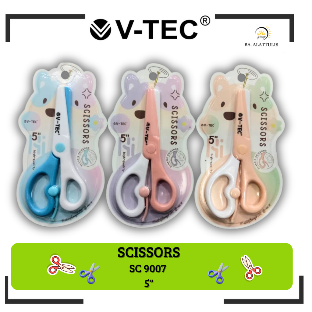

V-TEC GUNTING ANAK /KIDS SCISSORS SC 9007 BLUE/CREAM/PINK