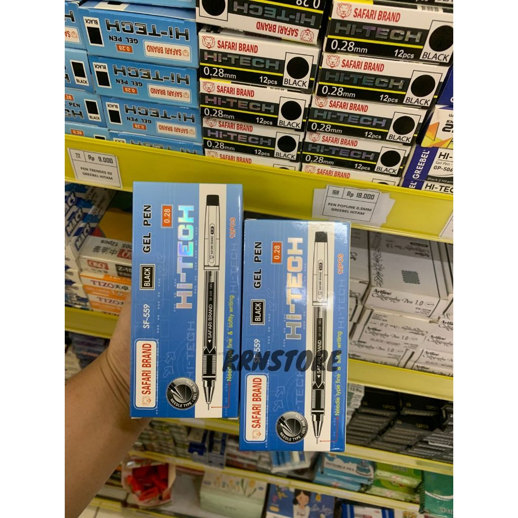 

Pulpen Gel Safari Hi-Tech 12 pcs//Hi-Tech 0,28mm//Hi-Tech Safari//Hi-Tech Murah//Hi-Tech-H