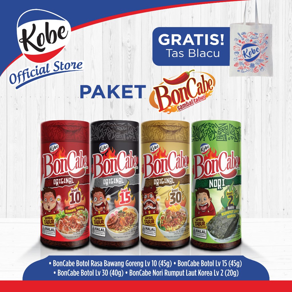 

Paket BonCabe Sambal Tabur Botol