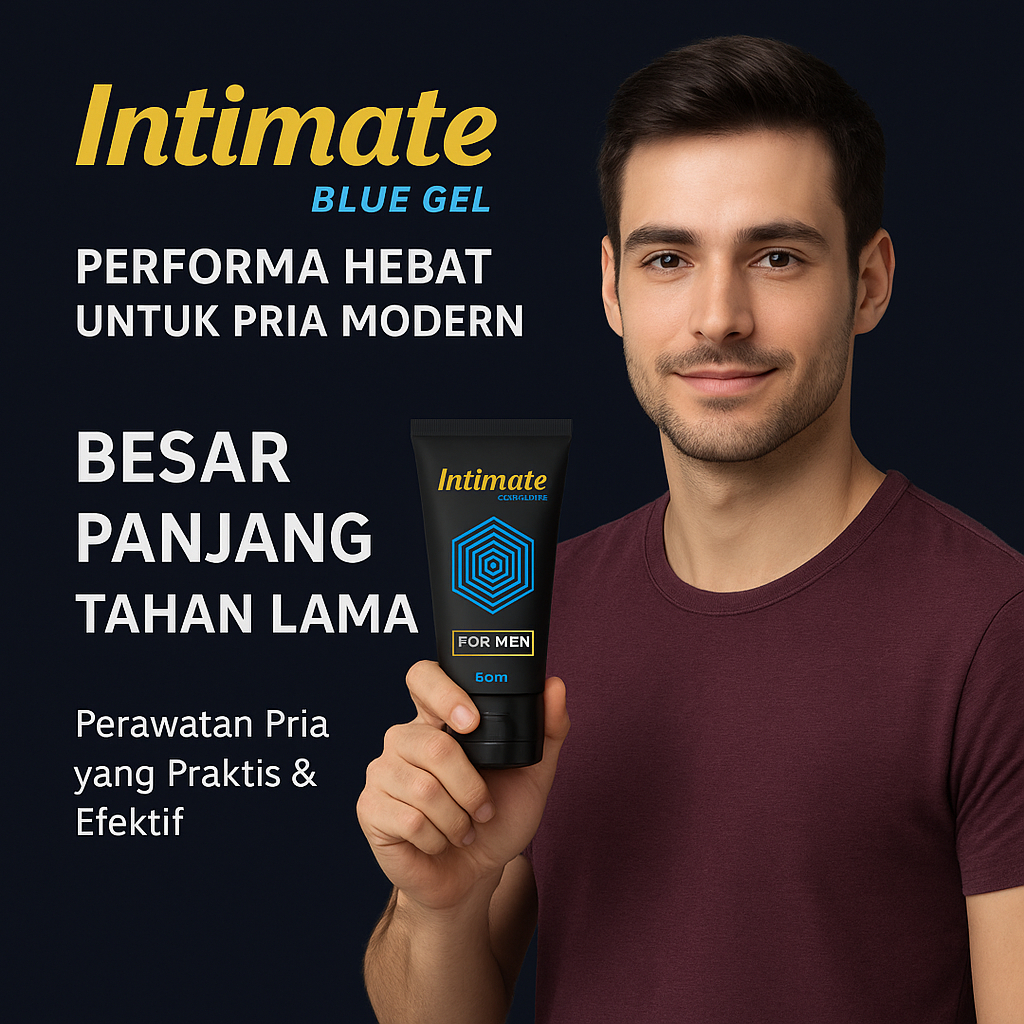 Intimate Blue Gel minyak penambah besar dan panjang permanen original BPOM