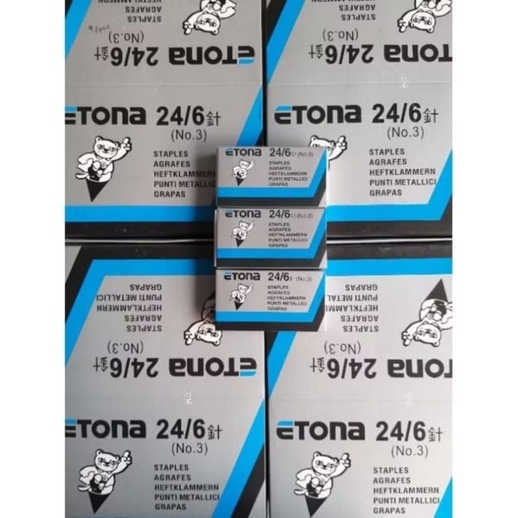 

[BOX ISI 20] STAPLES ETONA NO.3 24/6 / STAPLES NO. 3 24/6 / STAPLES 24/6 / ISI HEKTER