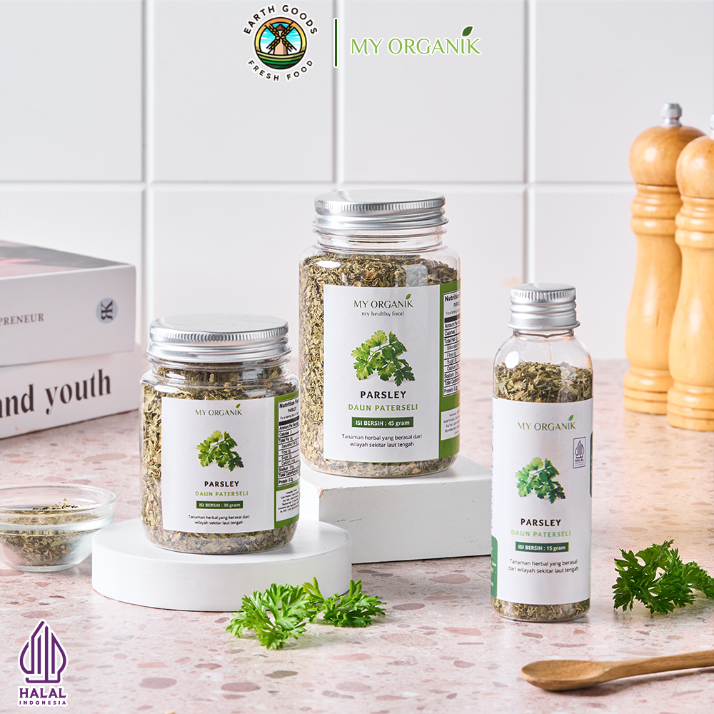 

My Organik Daun Parsley Kering Bubuk MPASI Flakes Premium Quality Bumbu Dapur