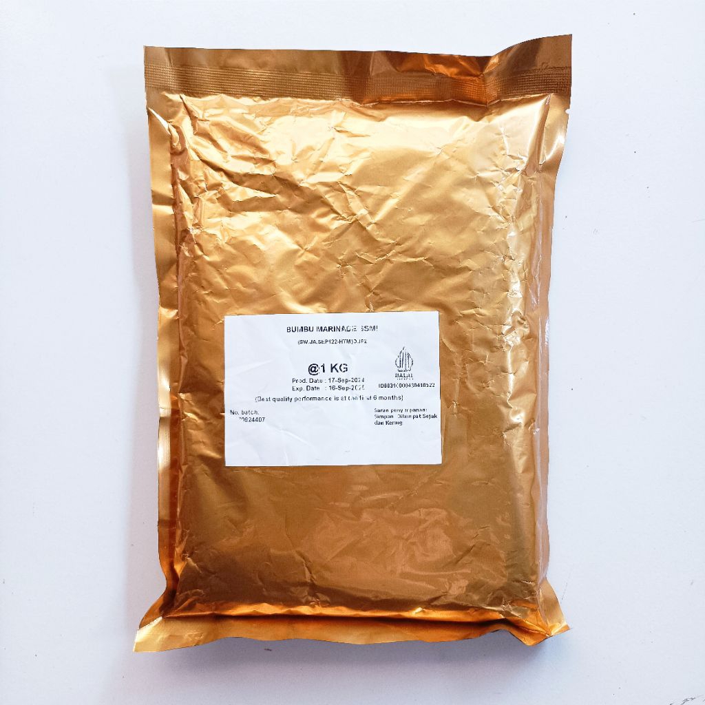 

Bumbu Marinasi Premium Bungkus Emas Kemasan 1kg
