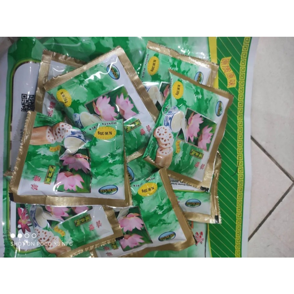 

[oddsolshop] pekanbaru/Monsta Bubuk Minum Tepung Pati Akar Teratai 30 gr / Minuman Serbuk Instan