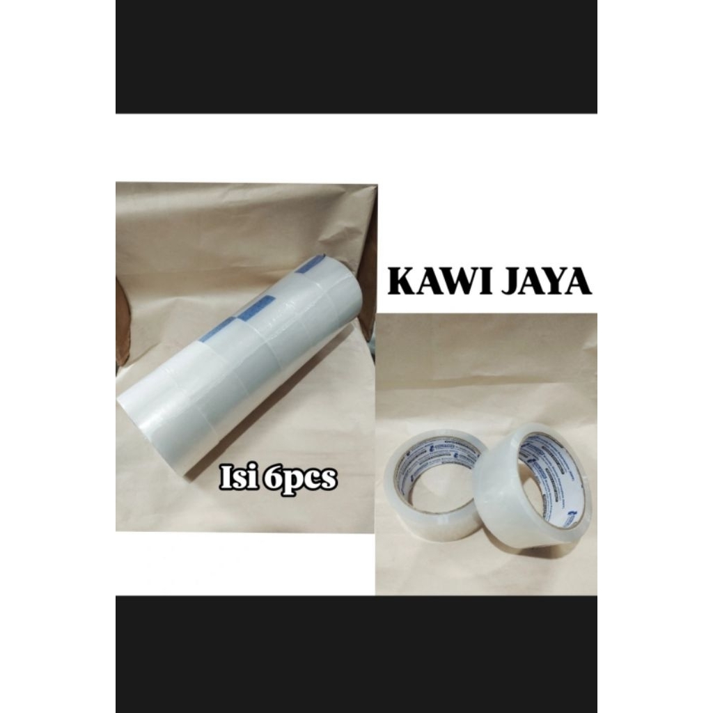 

Lakban Bening / Gold tape jual per 1pak