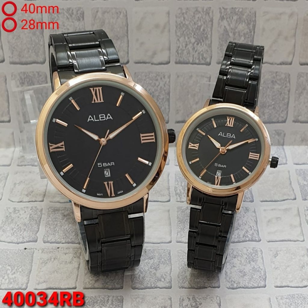 JAM TANGAN COUPLE ALBA ORIGINAL 40034