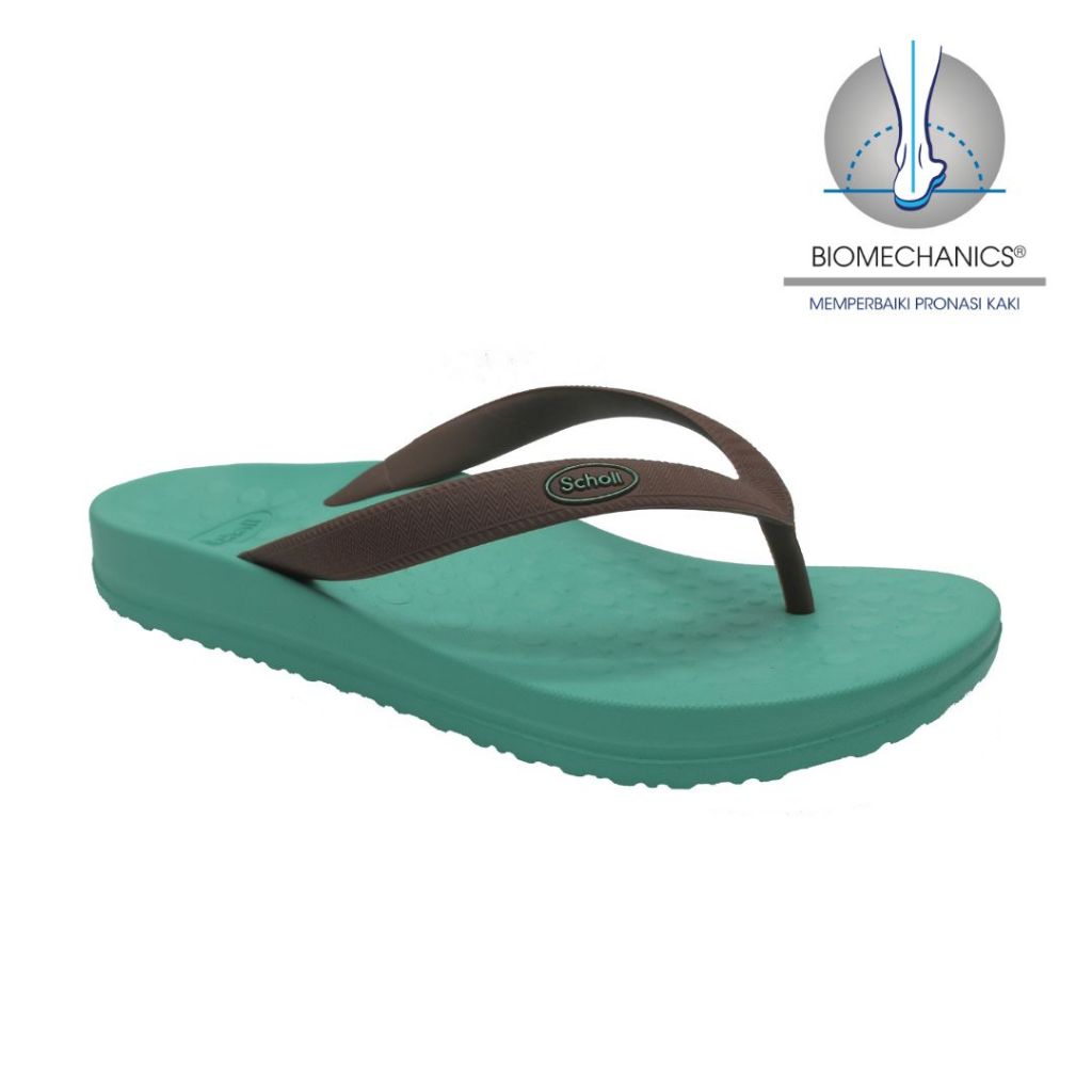 Scholl Biom Spectrum Cocoa/Mint Sandal Wanita