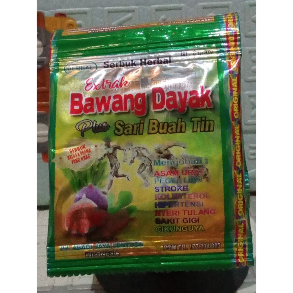 

Paket 10 sachet jamu bawang dayak