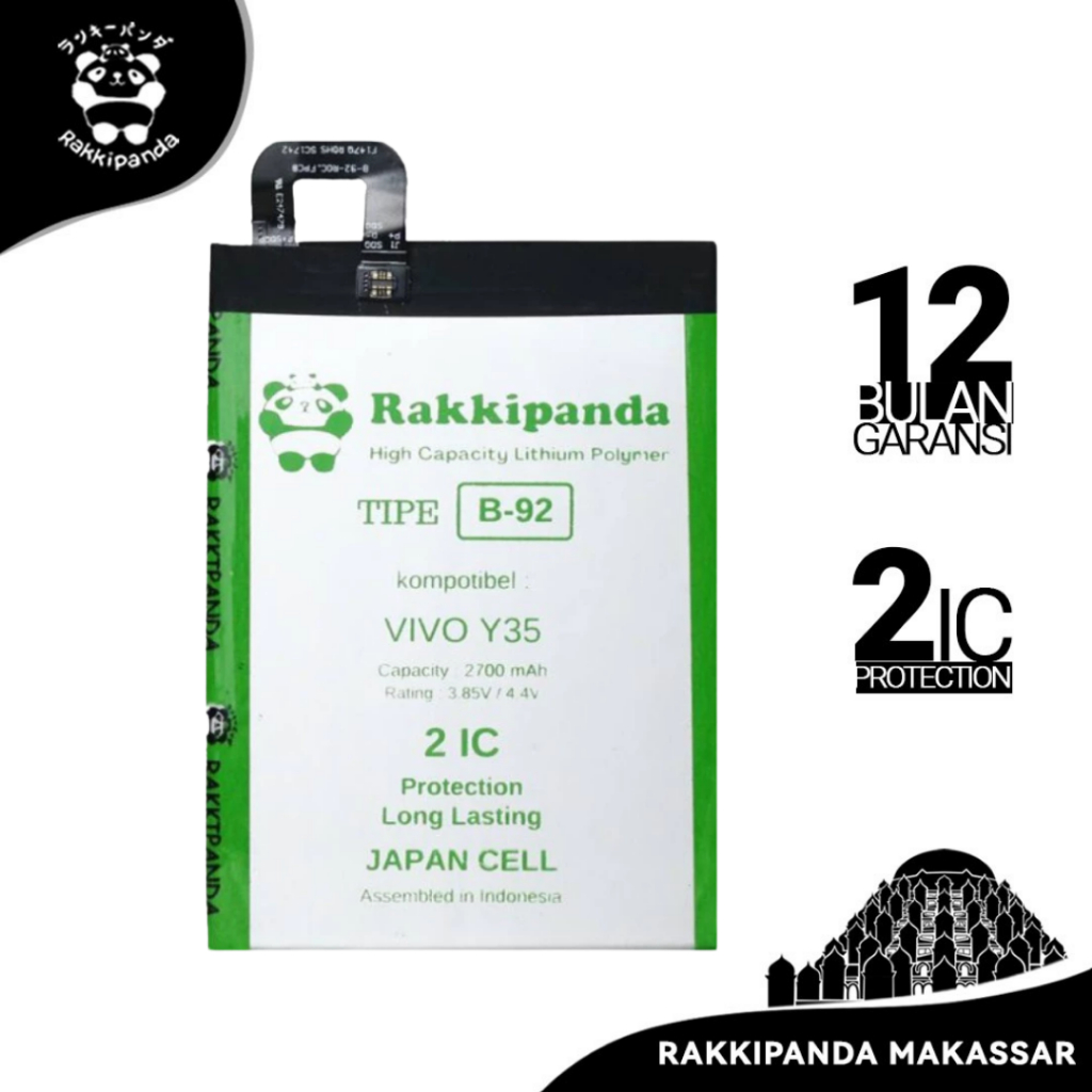 Baterai HP Rakkipanda B-92 Vivo Y35 Bergaransi Battery