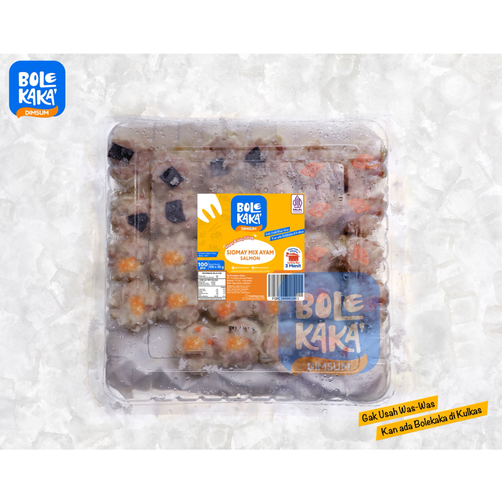 

DIMSUM BOLEKAKA MIX AYAM & SALMON - ISI 50 PCS