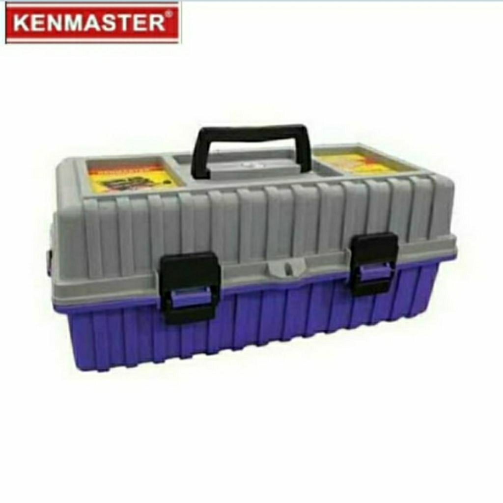 KENMASTER TOOL BOX PLASTIK 2 SUSUN 17" / TOOL BOX HEAVY DUTY