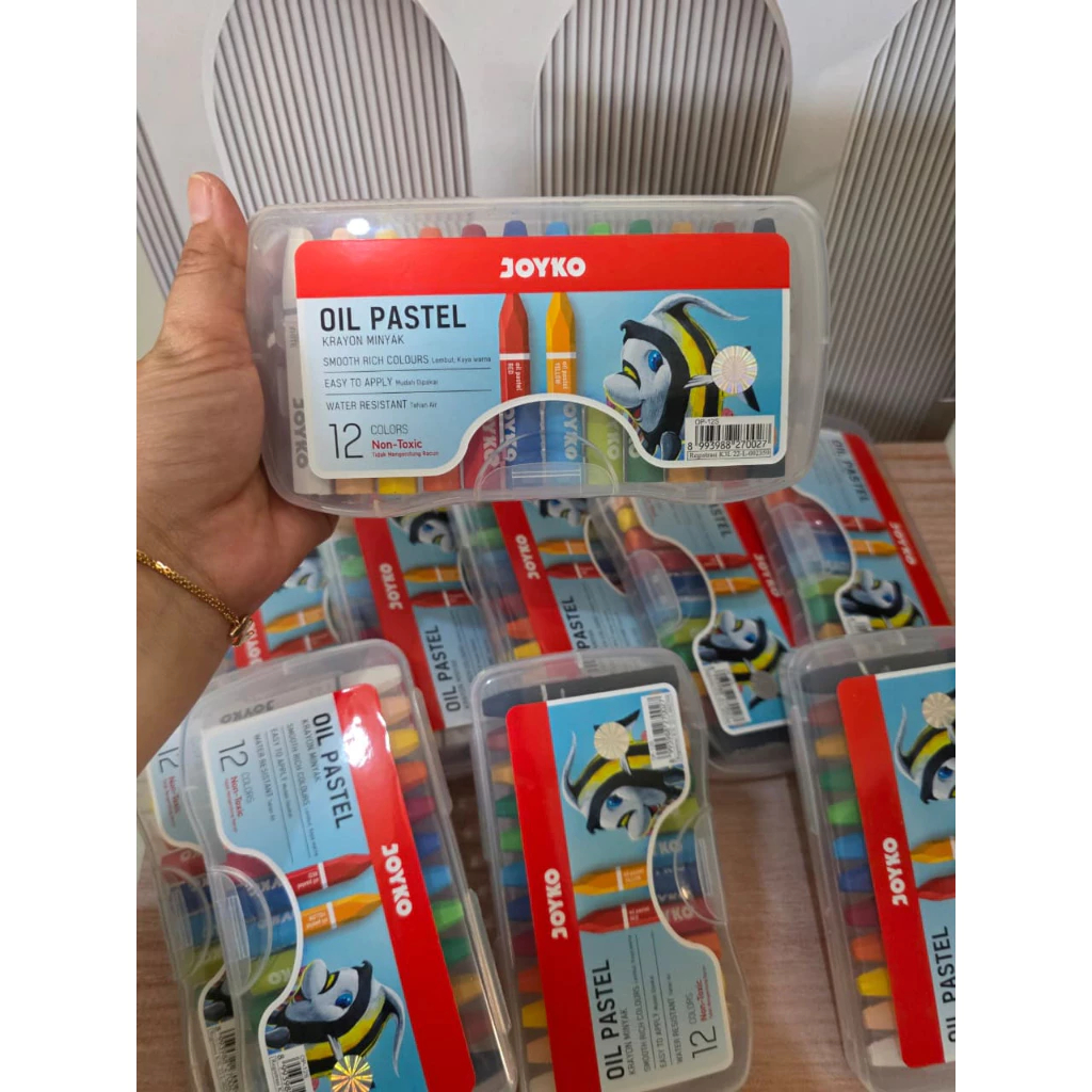 

OIL PASTEL JOYKO OP-12S (PP.CASE) / JOYKO OIL PASTEL 12 WARNA OP12S PP CASE ALAT MENGGAMBAR ANAK KRAYON CRAYON PASTEL