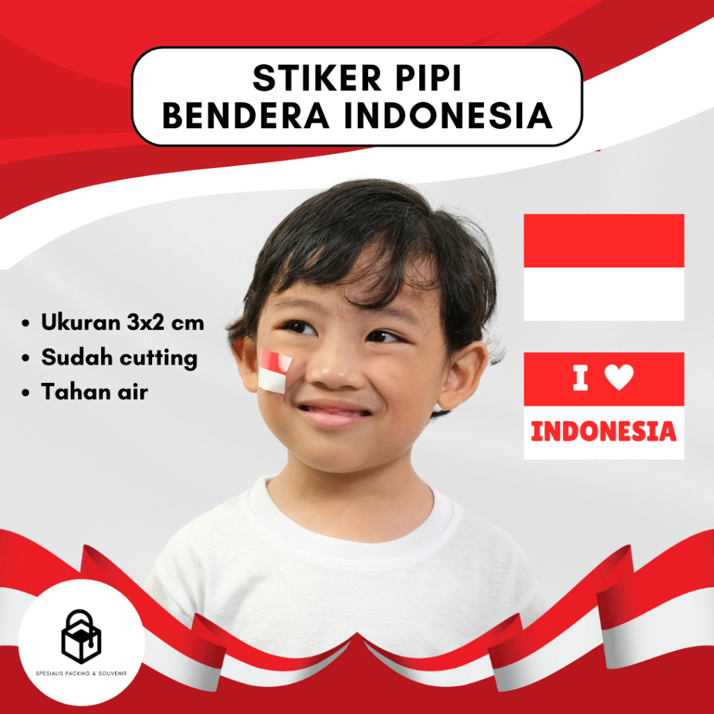 

Stiker Pipi Merah Putih Bendera Indonesia | Sticker Tema kemerdekaan 17 Agustus | Agustusan Amplop Kartu Ucapan