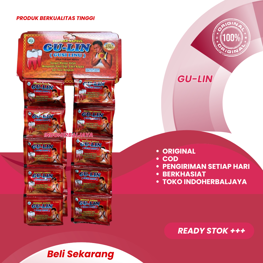 

Gulin Original Kapsul Sakit Gigi Gusi Linu