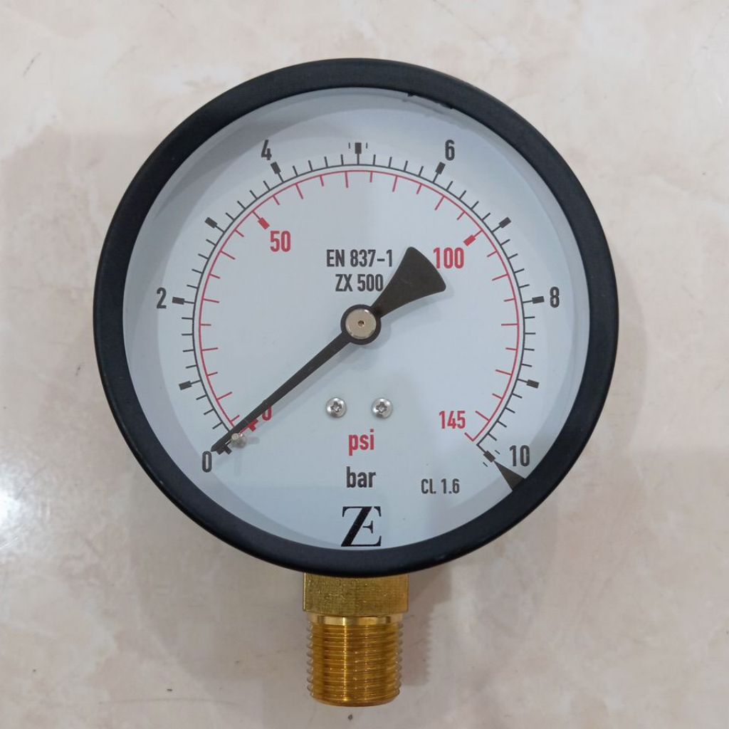 pressure zeigen 4 inch black casing bottom npt 1,6 bar/psi 2,5 bar/psi 4 bar/psi 6 bar/psi 10 bar/ps