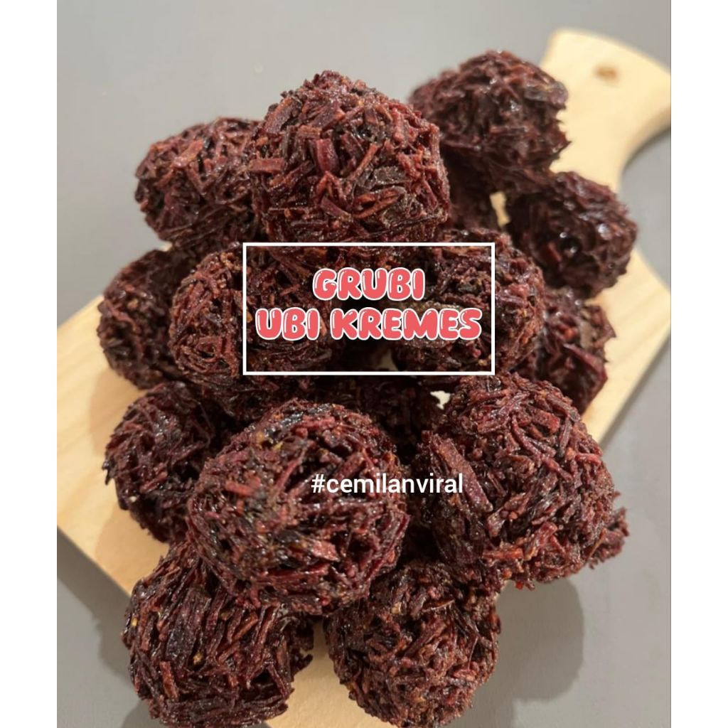 

Cemilan Viral Grubi Ubi Kremes Renyah Manis Enak Murah Snack Food Kripik Makanan