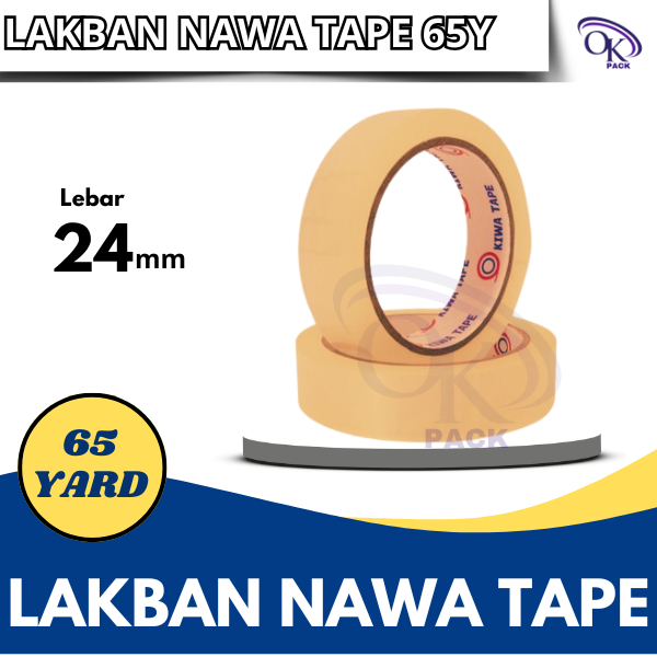 

LAKBAN NAWA TAPE 24MMX65YARD (6PCS) PALING MURAH BERKUALITAS