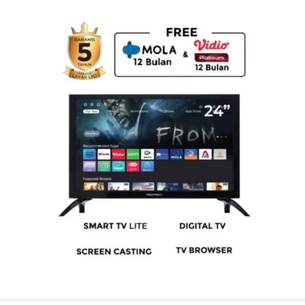 TV Polytron 24 Inch Digital/TV Polytron 24 Inch Smart/Tv Polytron 24V1853/24CV1869