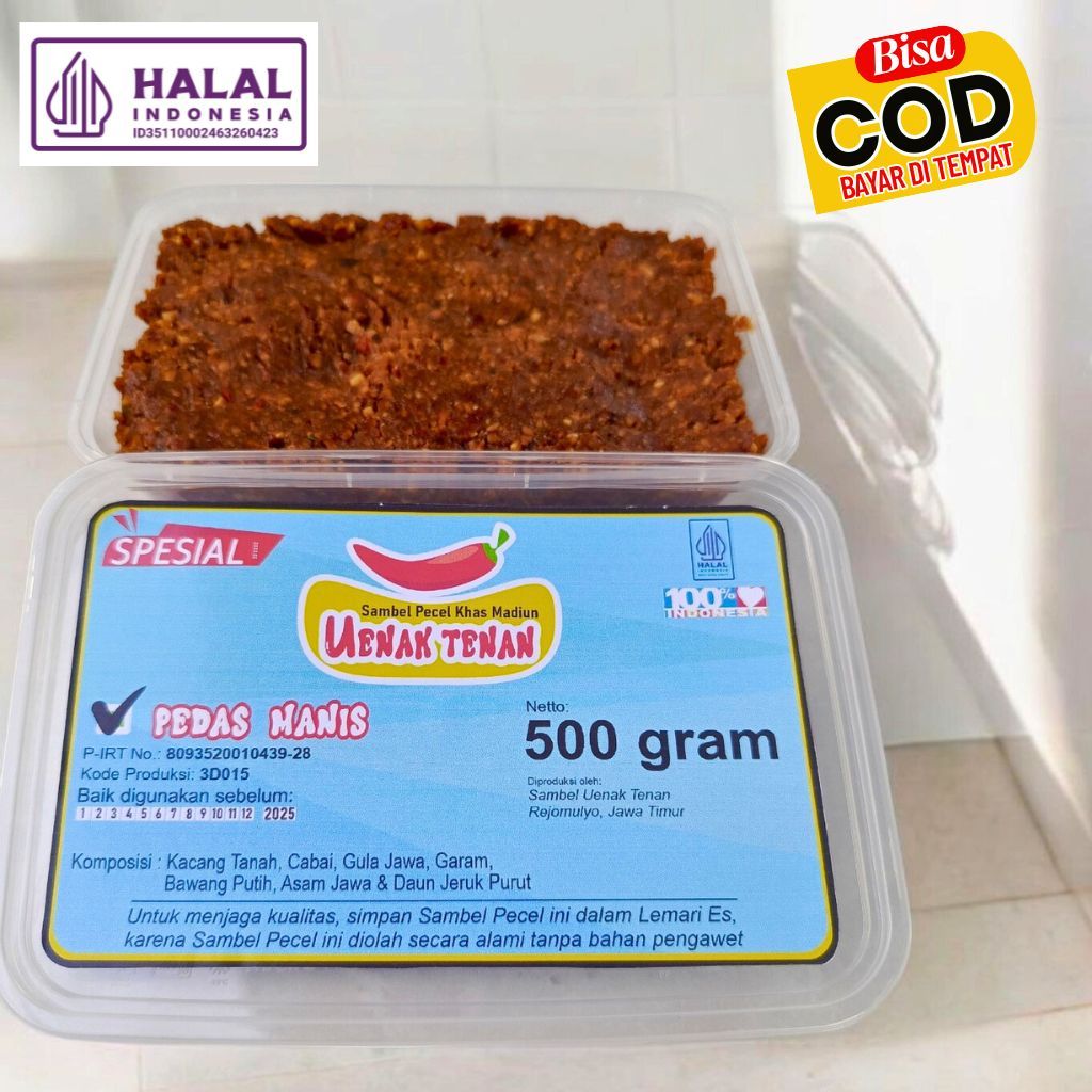 

Sambel Uenak Tenan 500 gram Kemasan Mika