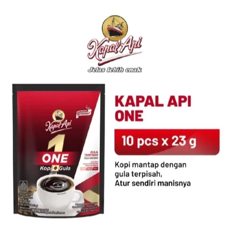 

Kopi KAPAL API ONE per Pouch isi 10pcs @23gr
