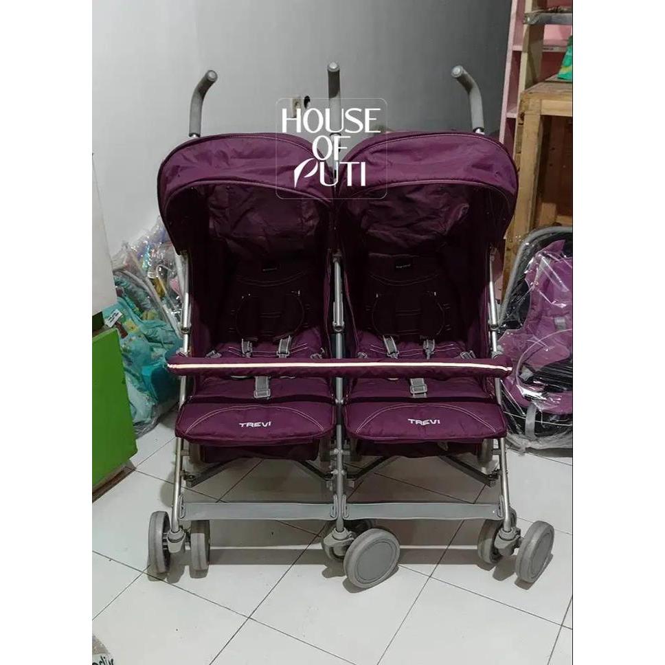PRELOVED Kereta Dorong Bayi Kembar Stroller Baby Ella Twin Trevi S-2500 Murah