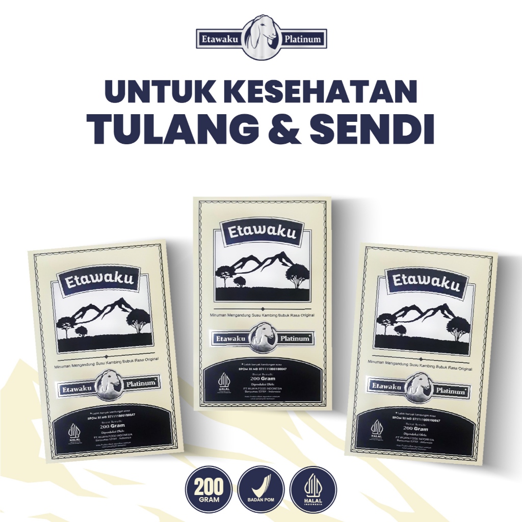

Etawaku Platinum Susu Kambing 100% Asli Untuk Masalah Pernapasan, Tulang Dan Sendi BPOM