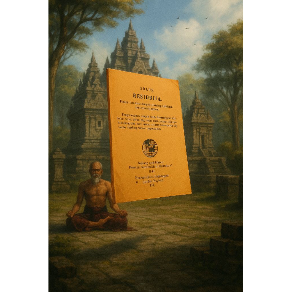 Buku ilmu Jawa Kuno,kebatinan,Serat Resiradja,buku langka,buku kuno.