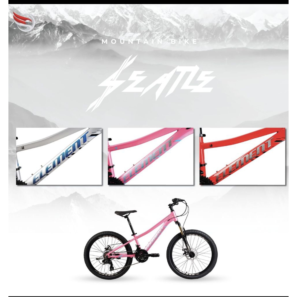 Sepeda MTB 24 Element Seatle Alumunium Alloy