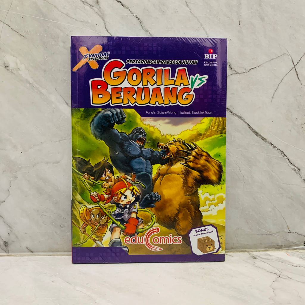 Komik Pengetahuan Anak X-Venture Xplorers: Gajah VS Badak / Ikan Hiu Vs Ikan Todak / Gorila VS Berua