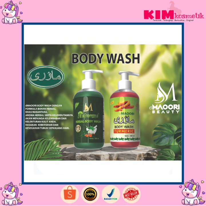 MAOORI Turmeric Body Wash 500ML (Sabun Arab Body Wash) Pyary Sabun Cair ORIGINAL