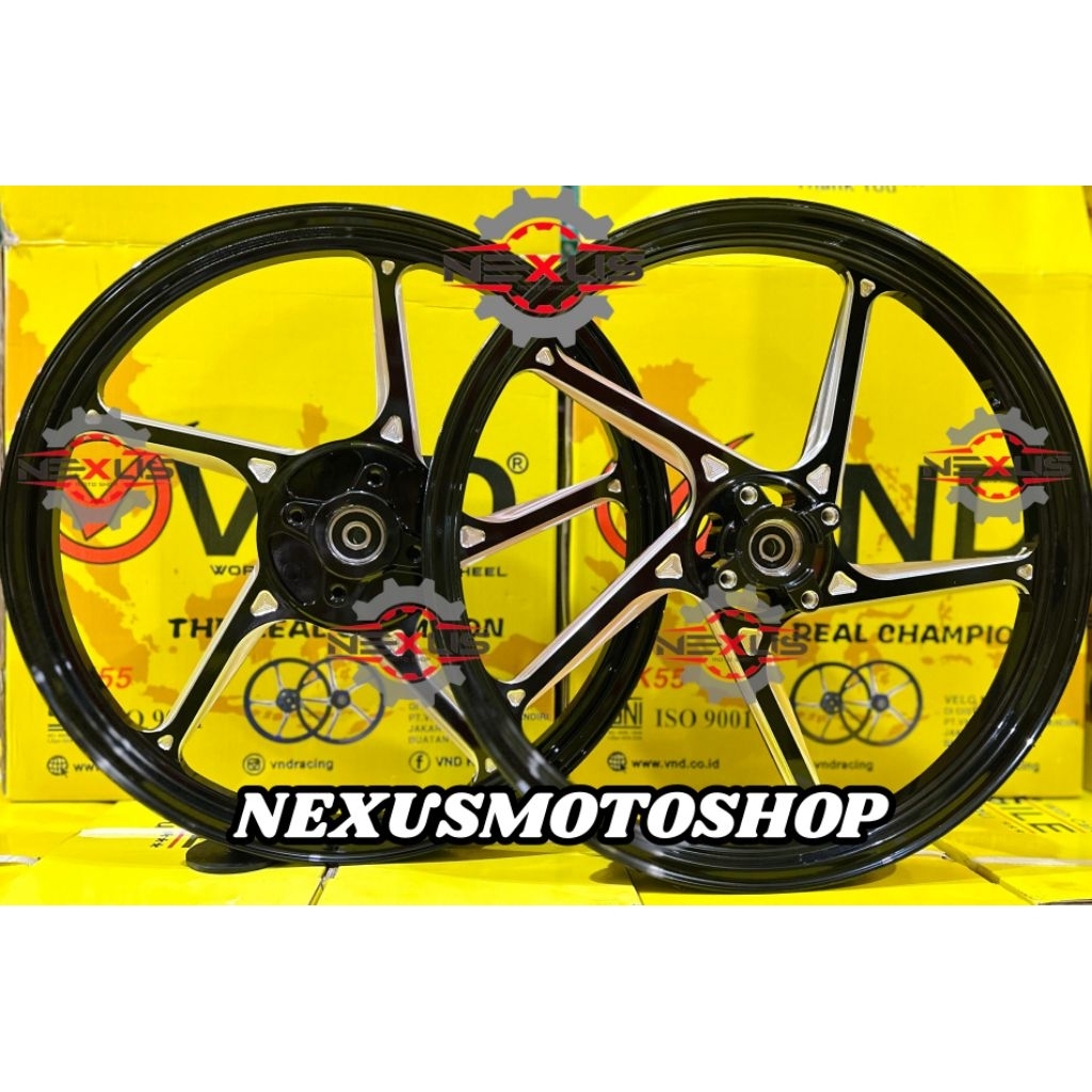 Velg VND AK 55 Supra X 125/ Supra 125 Double cakram 160x17 & 160x17 Velg Racing Vnd Ak55 Supra x 125