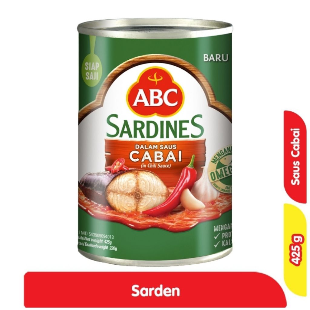 

ABC Sarden Saus Cabai 425 g