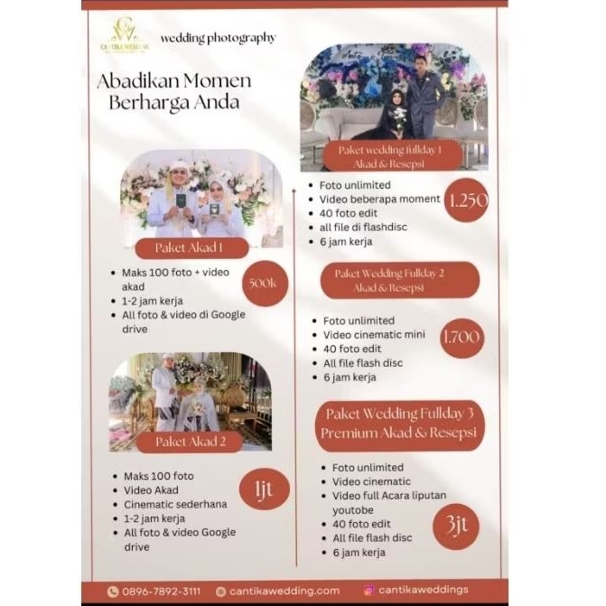 JASA FOTOGRAFER WEDDING//JABODETABEK