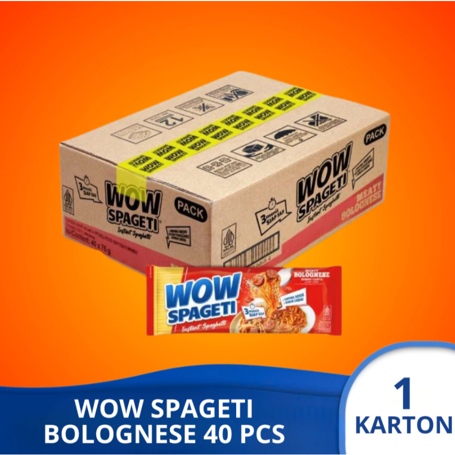 

PROMO TERMURAH MAYORA WOW SPAGETI CREAMY CARBONARA 88GR 1 DUS ISI 40PCS