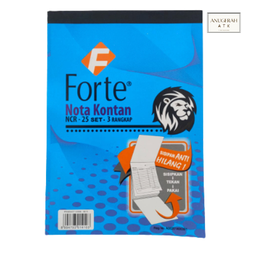 

Buku Nota Kontan Forte Kecil 3 Ply