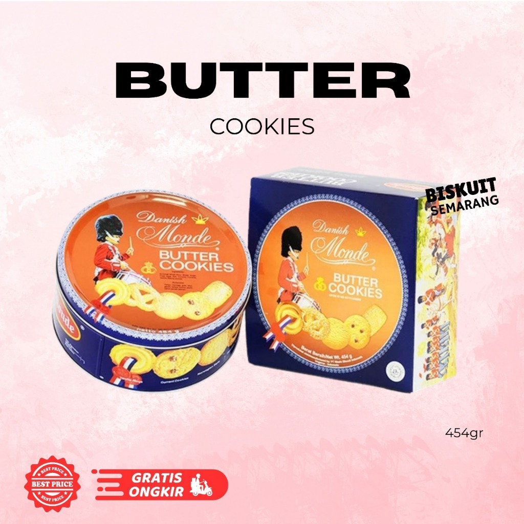 

Monde Butter Cookies 454gr Danish Monde Butter Cookies Kaleng Blue
