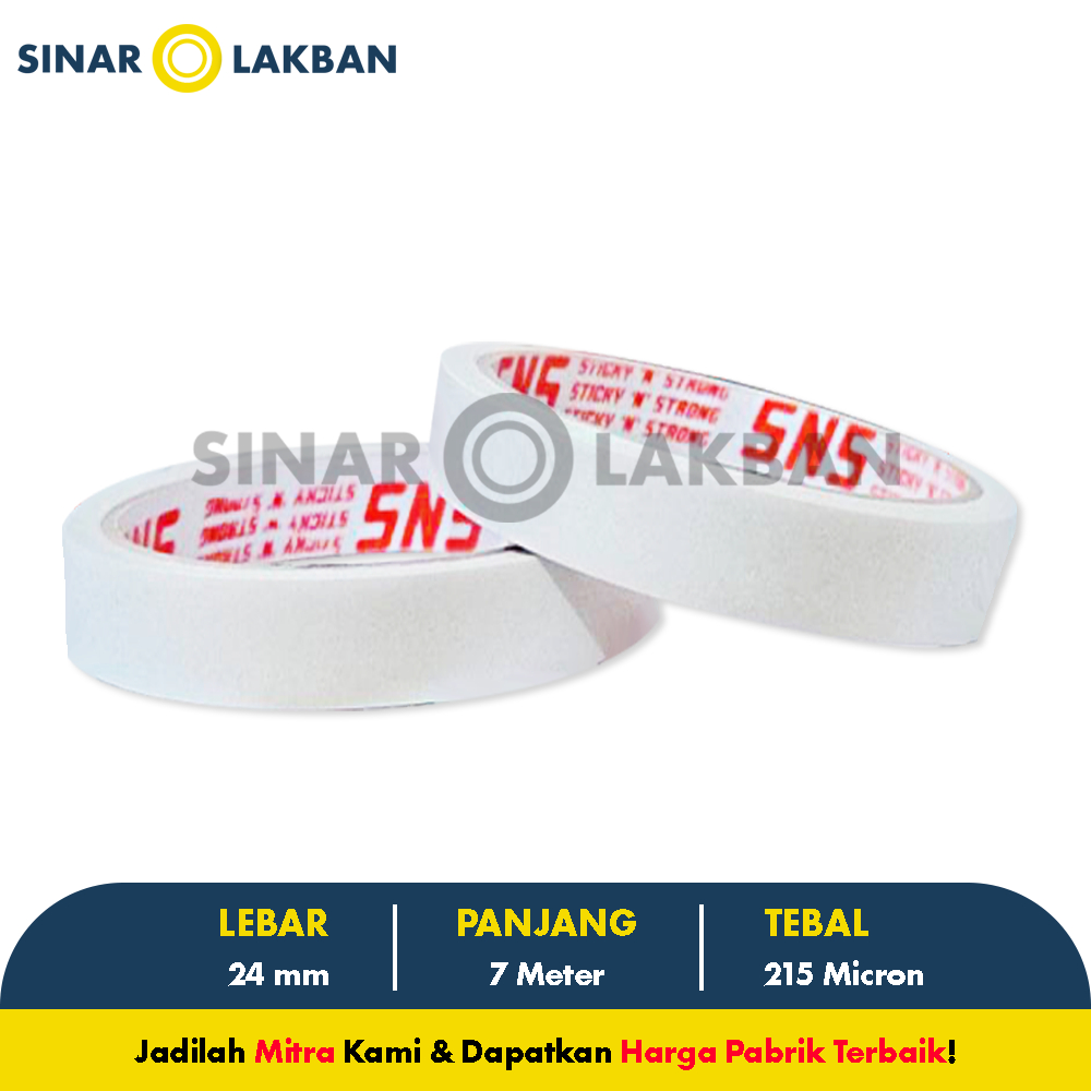 

Double Tape 24mm 1 inch SNS - SINAR LAKBAN