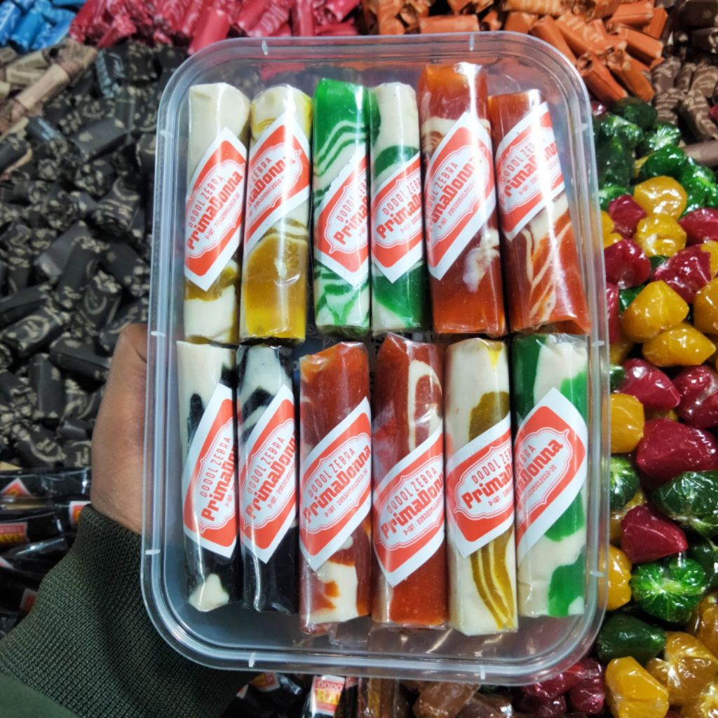 Dodol Zebra Dodol Garut Warna Warni 1kg Dodol Garut Kekinian