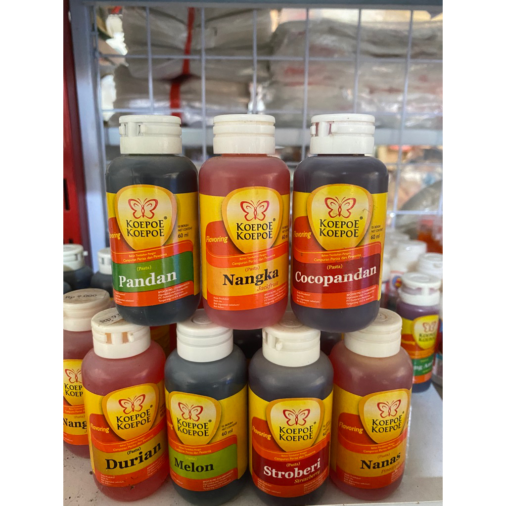 

Perisa Makanan cap Koepoe koepo 60ml/Perisa makanan/Perasa makanan