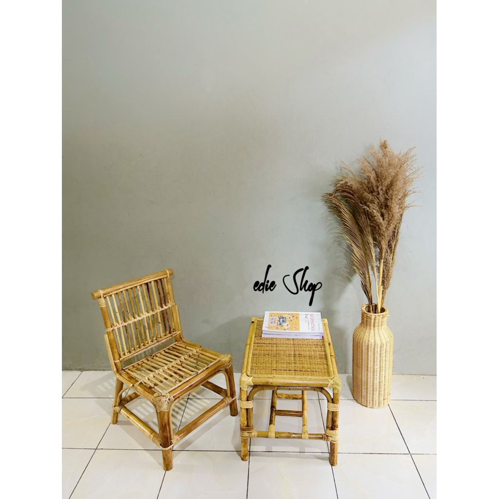 Kursi Rotan Anak/Kursi Anak/Dingklik Rotan Anak/Kursi Belajar Anak