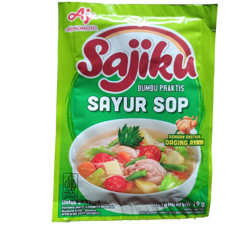 

Bumbu Instant Sajiku Sayur Sop Ayam 19gr Ajinomoto