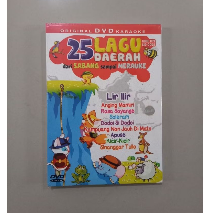 DVD KARAOKE ANAK ANAK - 25 LAGU DAERAH SABANG - MERAUKE