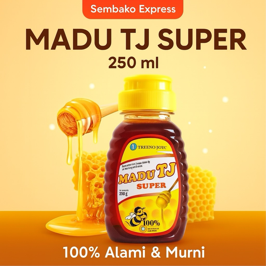 

Madu TJ Super 250 ml – 100% Murni dengan Royal Jelly dan Bee Pollen