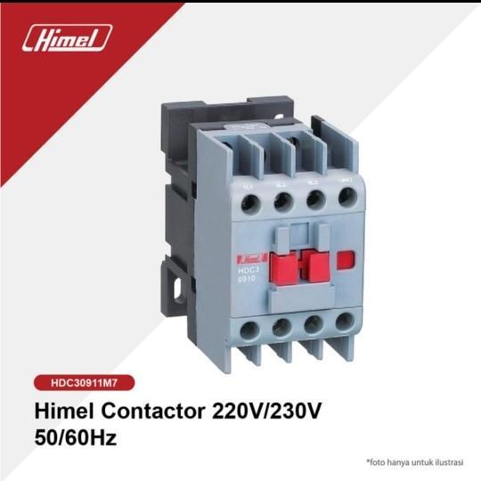 HIMEL Contactor 220V Kontaktor 3P 9A 12A 18A 1NO 1NC HDC3xx11M7 Din Rail Mounting HDC3 3 Pole