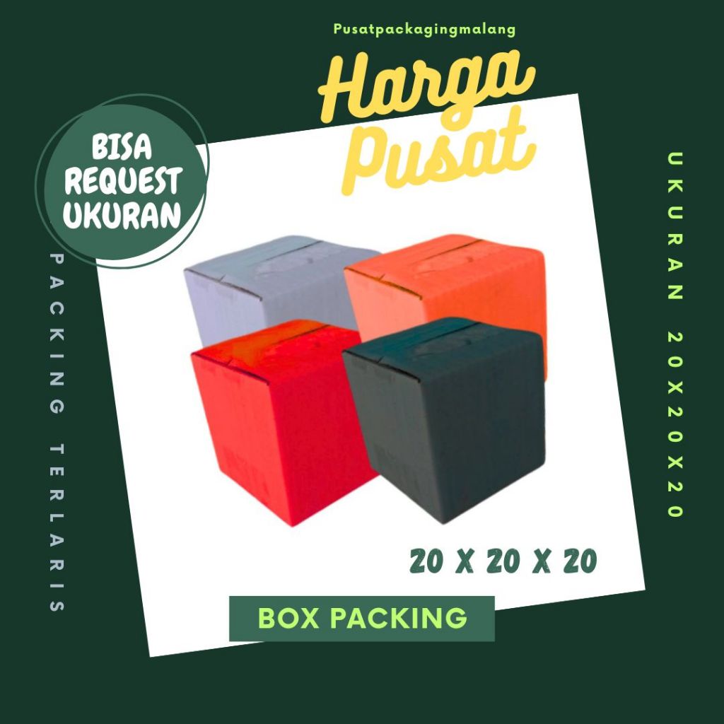 

Kardus 20x20x20 Packing Box A1 Dus Kotak Kemasan Botol Gelas Air Minum Madu Parfum Pusat Packaging